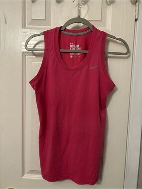 Nike Women's Bright Pink Dri-FIT Tank Top